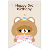 Niedliche Geburtstagsparty Wimpelkette (Erste Fahne)