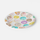 Niedliche Geburtstagszeitung Pappteller (Schrägansicht)