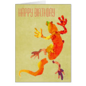 Niedliche Gecko-Eidechsenkunst (Vorne)