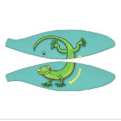 Niedliche Geckogrün-Grüße mit Bug-Cartoon Mini Basketball (Panele)