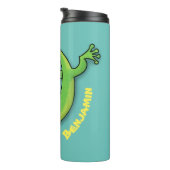 Niedliche Geckogrün-Grüße mit Bug-Cartoon Thermosbecher (Nach rechts gedreht)