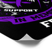 Niedliche Gedenkgeschenke Verlust der Freundin Epi Poster (Ecke)