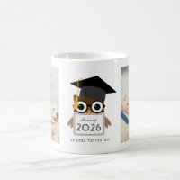 Niedliche Geeky graduierte Foto-Abschluss-Tasse