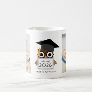 Niedliche Geeky graduierte Foto-Abschluss-Tasse Kaffeetasse