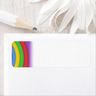 Niedliche Gefärbte Krawatte Rainbow Swirl 60er Art
