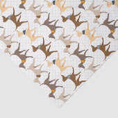 Niedliche gehende Jagdhunde Seidenpapier (Ausschnitt)