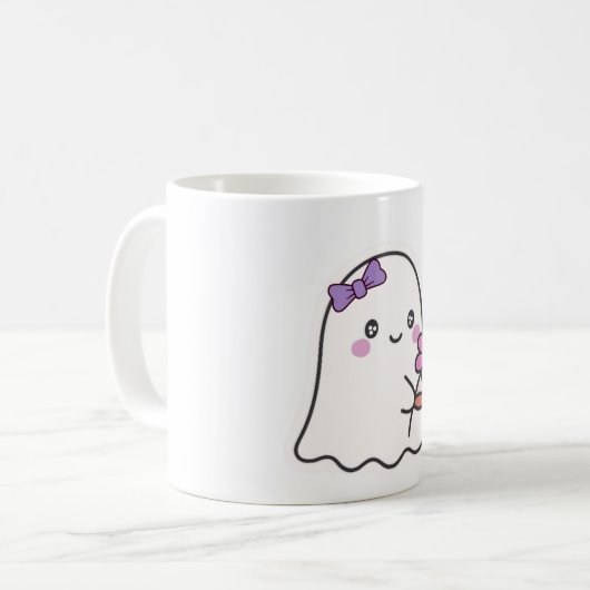 Niedliche Geist-Tasse - Adorable Halloween Coffee  Kaffeetasse (Vorderseite Links)