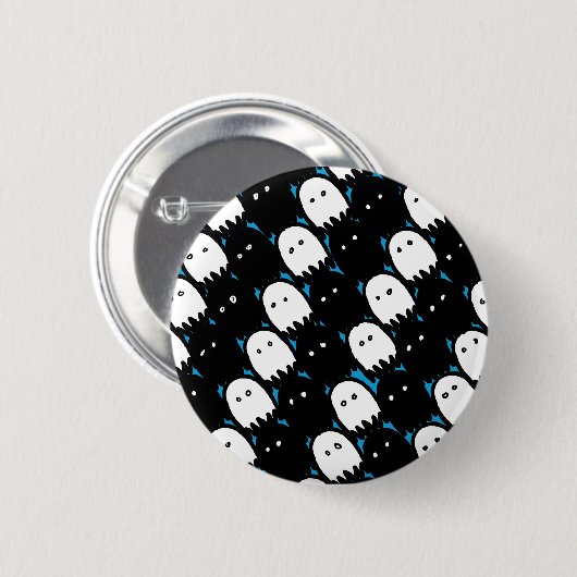 Niedliche Geister Button (Vorne & Hinten)