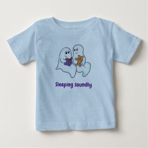 Niedliche Geister, die zu Halloween zusammen lesen Baby T-shirt