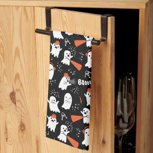 Niedliche Geister Geschirrtuch (Drittel gefaltet)