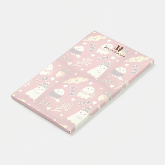 Niedliche Geister im Herbst Post-it Klebezettel (angewinkelt)