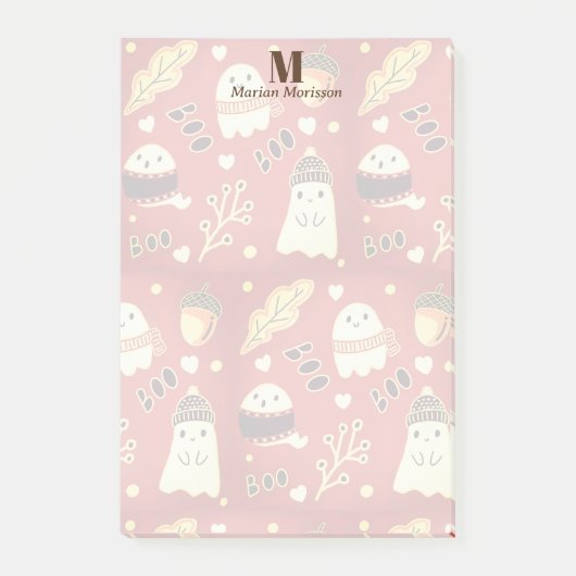 Niedliche Geister im Herbst Post-it Klebezettel (Vorderseite)