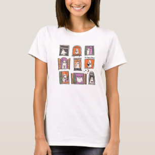 Niedliche Geister im Windows Halloween-T - Shirt
