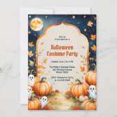 Niedliche Geister Kids Halloween Kostüm Party Einladung (Vorderseite)