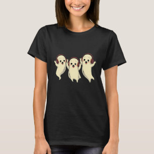 Niedliche Geister mit Kopfhörer T-Shirt