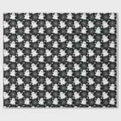 Niedliche Geister | Spinnen | Spider Webs Hallowee Geschenkpapier (Flach)