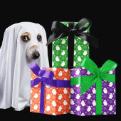 Niedliche Geister | Spinnen | Spider Webs Hallowee Geschenkpapier Set