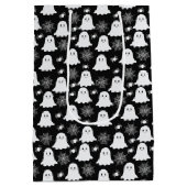 Niedliche Geister | Spinnen | Spider Webs Hallowee Mittlere Geschenktüte (Rückseite)