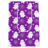 Niedliche Geister | Spinnen | Spider Webs Hallowee Mittlere Geschenktüte (Rückseite)