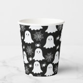 Niedliche Geister | Spinnen | Spider Webs Hallowee Pappbecher (Vorderseite)