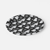 Niedliche Geister | Spinnen | Spider Webs Hallowee Pappteller (Schrägansicht)