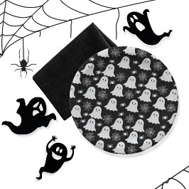 Niedliche Geister | Spinnen | Spider Webs Hallowee Pappteller