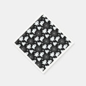 Niedliche Geister | Spinnen | Spider Webs Hallowee Serviette (Ecke)