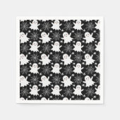 Niedliche Geister | Spinnen | Spider Webs Hallowee Serviette (Vorderseite)