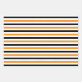 Niedliche Geister und Fledermäuse Orange Halloween Geschenkpapier Set (Vorderseite 2)