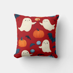 Niedliche Geister und Kürbis Halloween-Kissen Kissen