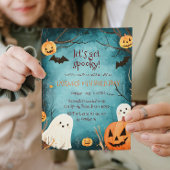 Niedliche Geister und Pumpkins Halloween Geburtsta Einladung