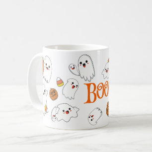 Niedliche Geister und Pumpkins Halloween-Tasse, Kaffeetasse