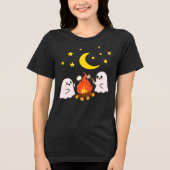 Niedliche Geisterfreunde zu Halloween Tri-Blend Shirt (Vorderseite)