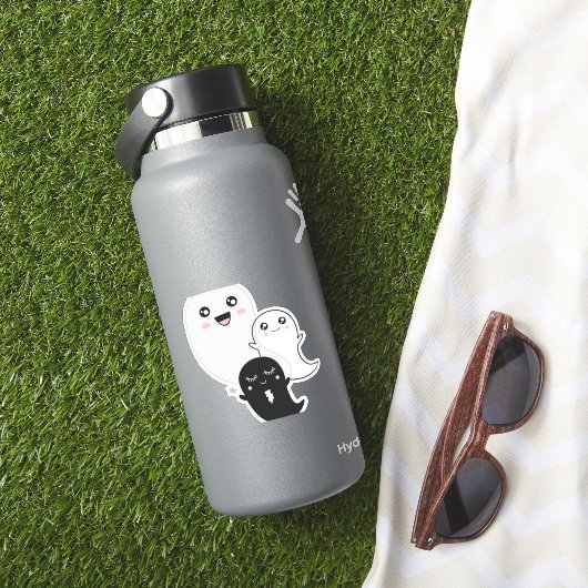 niedliche Geisterhalloween kawaii Aufkleber (HydroFlask Insitu)