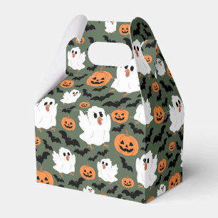 Niedliche Geisterhühner mit Pumpkins und Fledermäu Geschenkschachtel