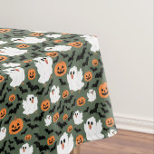 Niedliche Geisterhühner mit Pumpkins und Fledermäu Tischdecke (Beispiel)