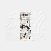 Niedliche Geisterhunde Hunde Lover Men Frauen Kind Fleecedecke (Vorderseite (Horizontal))
