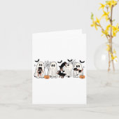 Niedliche Geisterhunde Hunde Lover Men Frauen Kind Karte (Gelbe Blume)