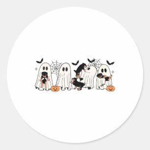 Niedliche Geisterhunde Hunde Lover Men Frauen Kind Runder Aufkleber