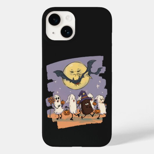 Niedliche Geisterkinder Trick oder Behandlung unte Case-Mate iPhone Hülle (Rückseite)