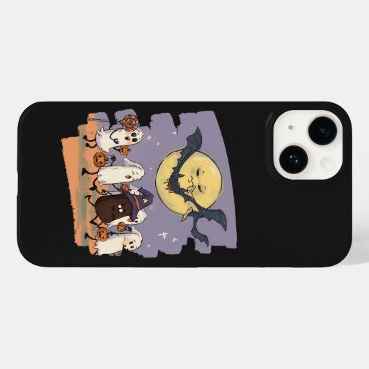 Niedliche Geisterkinder Trick oder Behandlung unte Case-Mate iPhone Hülle (Rückseite (Horizontal))