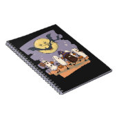 Niedliche Geisterkinder Trick oder Behandlung unte Notizblock (Rechte Seite)