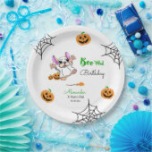 Niedliche Geisterkürbis Halloween Geburtstag Pappteller (Party)