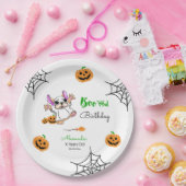 Niedliche Geisterkürbis Halloween Geburtstag Pappteller (Party)