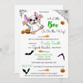 Niedliche Geisterkürbis Halloween-Kinderdusche Einladung (Vorne/Hinten)