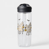Niedliche Geisterpferde Halloween Trick oder Treat Trinkflasche (Vorderseite)