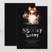 Niedliche Geistersterne Modernes Minimalistisches  Einladung (Vorne/Hinten)