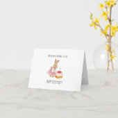 Niedliche, geklappte Geburtstagskarte Karte (Gelbe Blume)