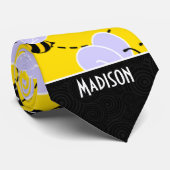 Niedliche Gelb- und Schwarzbiene Krawatte (Gerollt)