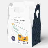 Niedliche Gelbbaukrane Kinderdusche Geschenkschachtel (Geöffnet)